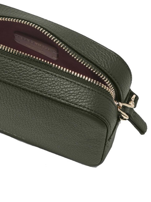 TEBE Schultertasche aus strukturiertem Leder Algen - Damentaschen