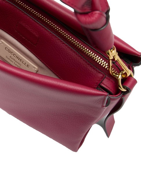 BOHEME Handtasche, mit Schultergurt, aus Leder Sangria/Haut - Damentaschen