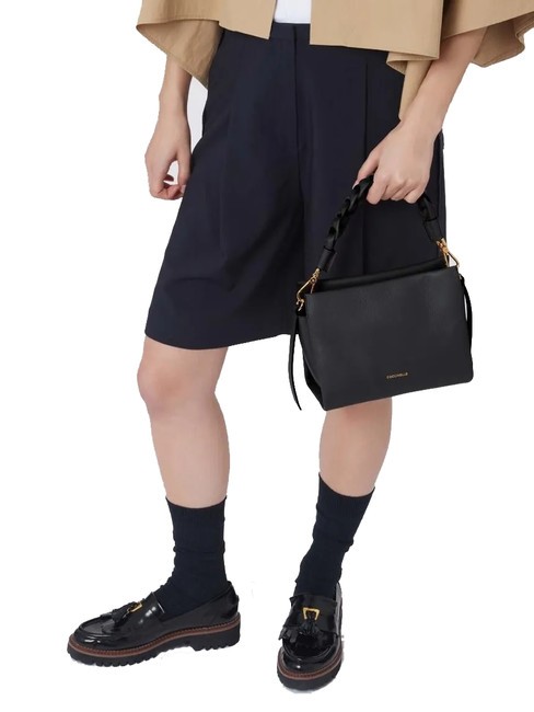 BOHEME Handtasche, mit Schultergurt, aus Leder Sangria/Haut - Damentaschen