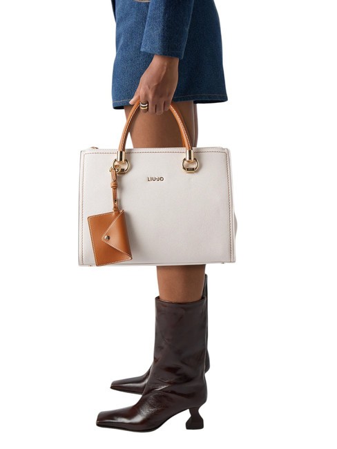 MANHATTAN  Handtasche, mit Schultergurt Sahne/Kleie - Damentaschen