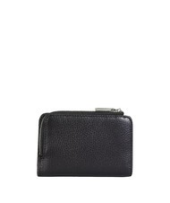 COCCINELLE METALLIC SOFT Kleine Geldbörse aus Leder Schwarz - Brieftaschen Damen - 3