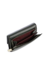 COCCINELLE METALLIC SOFT Bifold-Brieftasche aus geh&auml;mmertem Leder Algen - Brieftaschen Damen - 3