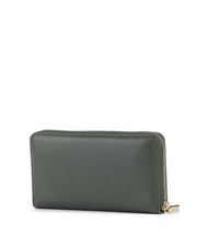 COCCINELLE METALLIC SOFT Geldb&ouml;rse aus strukturiertem Leder mit Rei&szlig;verschluss Algen - Brieftaschen Damen - 3