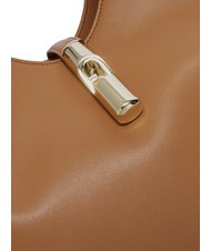 FURLA GOCCIA Umh&auml;ngetasche aus Leder Brandy - Damentaschen - 3