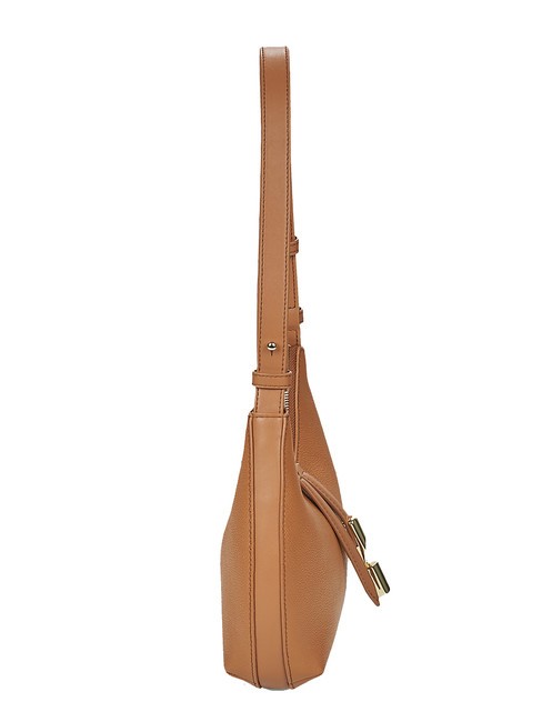 GOCCIA Umhängetasche aus gehämmertem Leder Brandy - Damentaschen