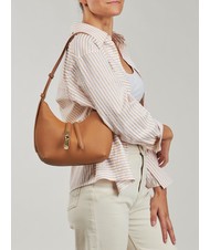 FURLA GOCCIA Umhängetasche aus gehämmertem Leder Brandy - Damentaschen - 6