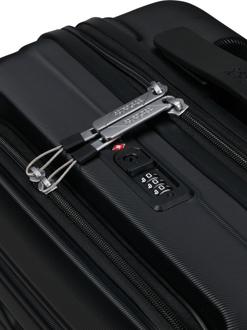 FLASHLINE Kabinentrolley mit 15,6-Zoll-Laptopfach Schatten schwarz - Handgepäck