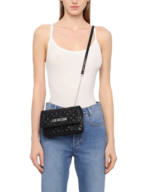 QUILTED Kleine Umhängetasche Schwarz Schwarz - Damentaschen