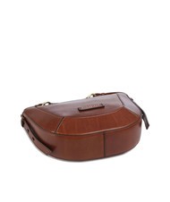 THE BRIDGE FEDORA Umh&auml;ngetasche aus Leder mit Klappe BRAUN - Damentaschen - 5