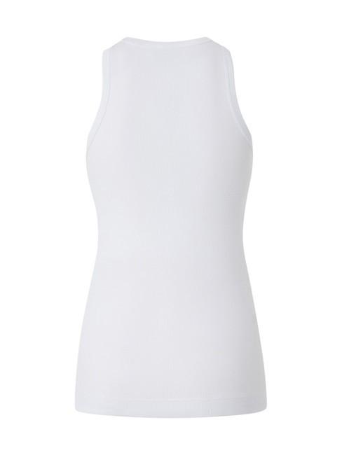 CALCOLATORE Geripptes Tanktop strahlend weiß - T-Shirts und Tops für Damen