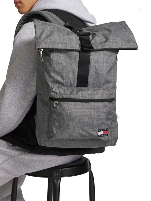 TOMMY JEANS ESSENTIAL DAILY  Rolltop-Rucksack Zinkgrau - PC-Rucksäcke