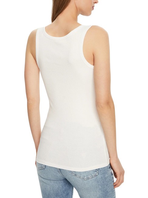 CHENILLE LOGO  Oberteil aus Baumwolle purweiß - T-Shirts und Tops für Damen