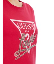 GUESS SS CN TRIANGLE LOVE Baumwoll-T-Shirt wildes Rot - T-Shirts und Tops für Damen - 3