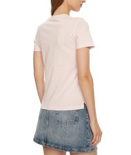 GUESS SS CN TRIANGLE LOVE Baumwoll-T-Shirt Zurückhaltendes Rosa - T-Shirts und Tops für Damen - 2