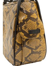 LESAC TRIO Rucksack aus St. Pythonleder braune Python - Damentaschen - 7