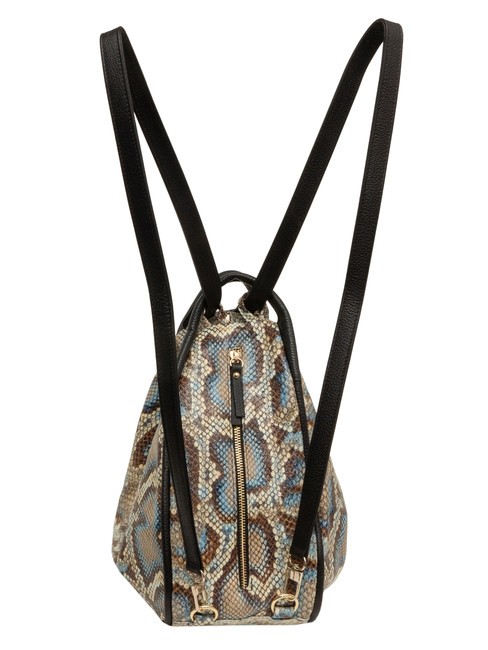 TRIO Rucksack aus St. Pythonleder graue Python - Damentaschen