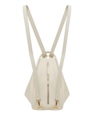 LESAC TRIO  Rucksack aus gehämmertem Leder Weiß - Damentaschen - 2