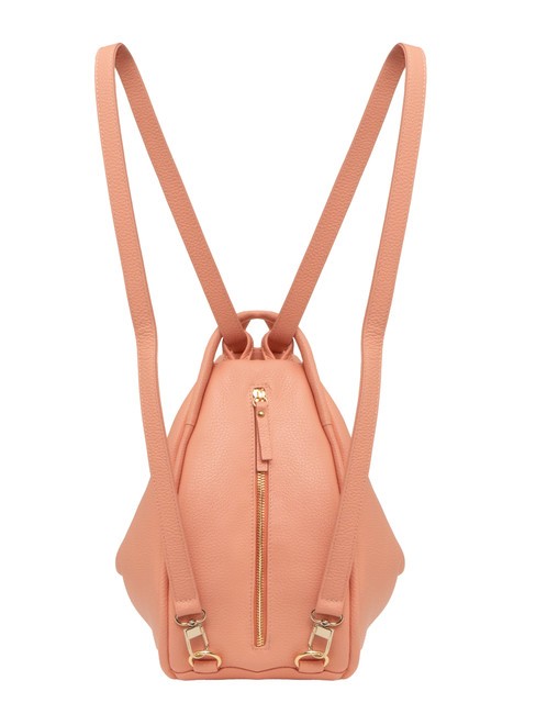 TRIO  Rucksack aus gehämmertem Leder altrosa - Damentaschen