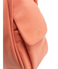 LESAC TRIO  Rucksack aus gehämmertem Leder Lachs - Damentaschen - 3