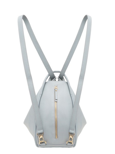 TRIO  Rucksack aus gehämmertem Leder puderblau - Damentaschen