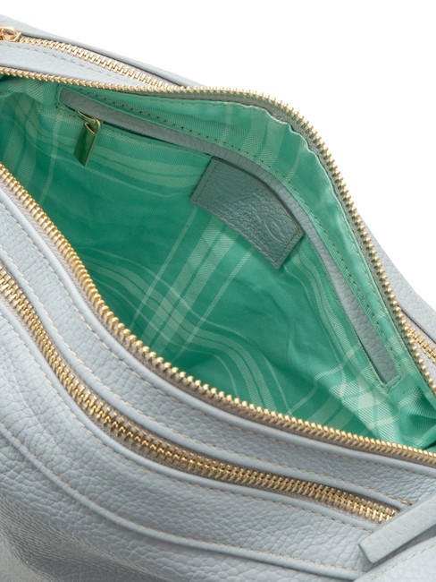 TRIO  Rucksack aus gehämmertem Leder puderblau - Damentaschen