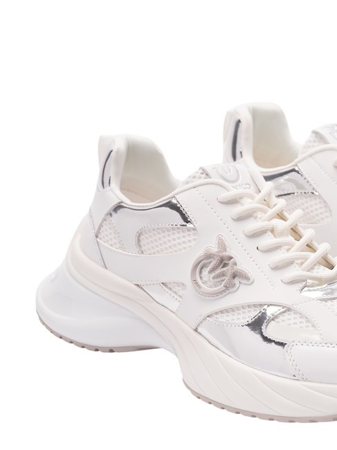 ARIEL Sneakers mit verspiegelten Details wei&szlig;/silber - Damenschuhe