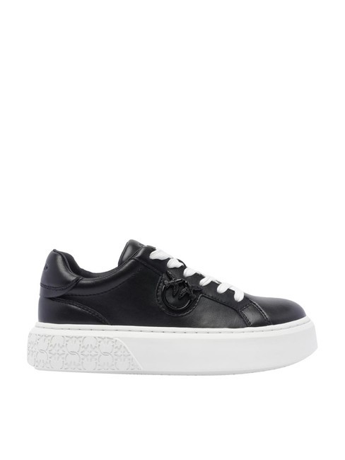 YOKO Plateau-Sneaker aus Leder schwarze Limousine - Damenschuhe