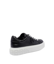 PINKO YOKO Plateau-Sneaker aus Leder schwarze Limousine - Damenschuhe - 3