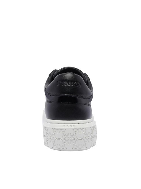 YOKO Plateau-Sneaker aus Leder schwarze Limousine - Damenschuhe