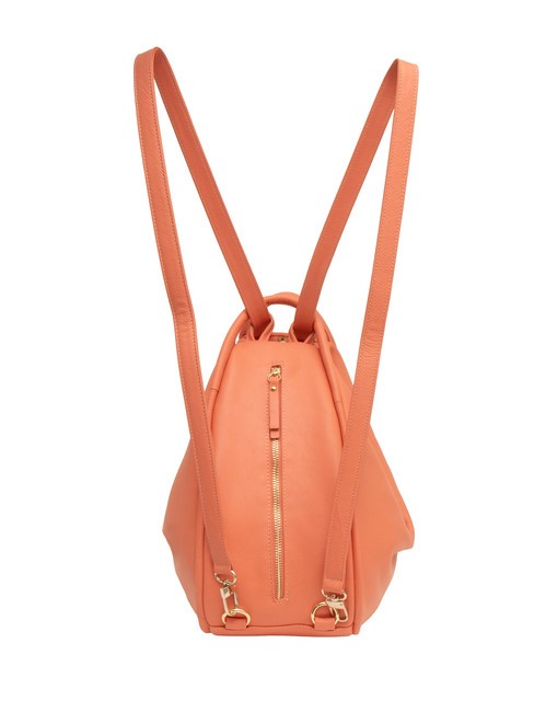 TRIO Rucksack aus Nappaleder dunkler Lachs - Damentaschen