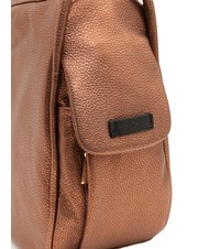 LESAC TRIO Rucksack aus Metallic-Leder Bronze - Damentaschen - 7