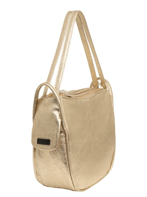 TRIO Rucksack aus Metallic-Leder Gold - Damentaschen