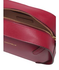 COCCINELLE MALETA CALF Mini-Umhängetasche aus Leder Sangria - Damentaschen - 5