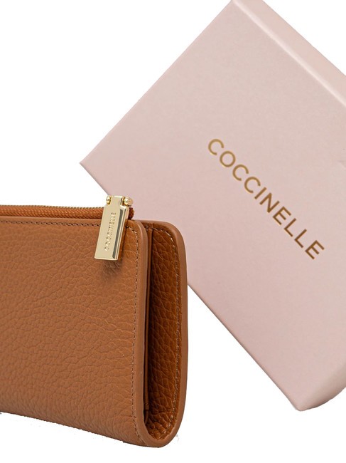 METALLIC SOFT Kleine Geldb&ouml;rse aus Leder H&auml;ute - Brieftaschen Damen