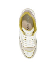 PINKO MANDY Damen-Sneaker weiß/limone - Damenschuhe - 4