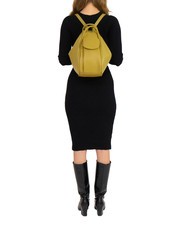 LESAC TRIO  Rucksack aus gehämmertem Leder Senf - Damentaschen - 5