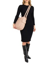 LESAC TRIO  Rucksack aus gehämmertem Leder Rose - Damentaschen - 7