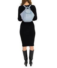 LESAC TRIO  Rucksack aus gehämmertem Leder puderblau - Damentaschen - 6