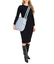 LESAC TRIO  Rucksack aus gehämmertem Leder puderblau - Damentaschen - 7