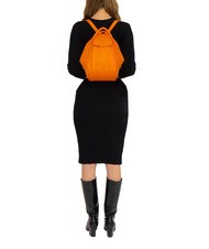 LESAC TRIO  Rucksack aus gehämmertem Leder orange - Damentaschen - 5