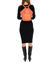 LESAC TRIO  Rucksack aus gehämmertem Leder Lachs - Damentaschen - 6