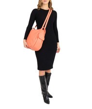 LESAC TRIO  Rucksack aus gehämmertem Leder Lachs - Damentaschen - 7