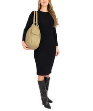 LESAC TRIO  Rucksack aus gehämmertem Leder Taube - Damentaschen - 4