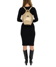 LESAC TRIO Rucksack aus Metallic-Leder Gold - Damentaschen - 5