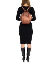 LESAC TRIO Rucksack aus Metallic-Leder Bronze - Damentaschen - 5