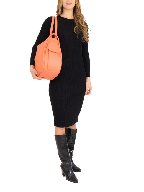 TRIO Rucksack aus Nappaleder dunkler Lachs - Damentaschen