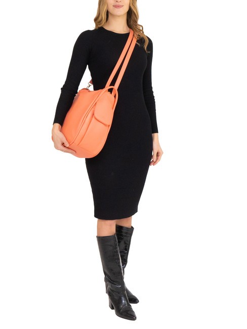 TRIO Rucksack aus Nappaleder dunkler Lachs - Damentaschen