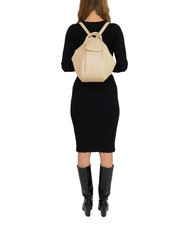 LESAC TRIO Rucksack aus Nappaleder Beige - Damentaschen - 5