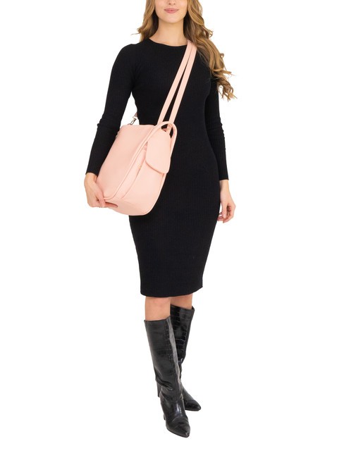 TRIO Rucksack aus Nappaleder staubiges Rosa - Damentaschen