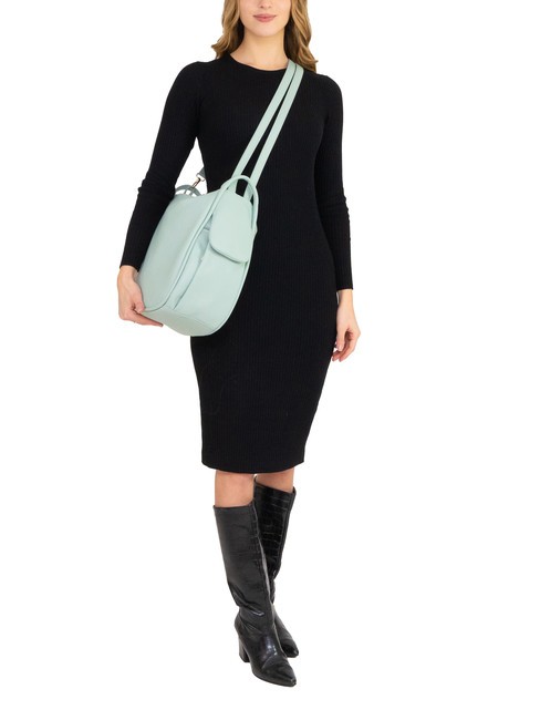 TRIO Rucksack aus Nappaleder mittleres Salbeigrün - Damentaschen